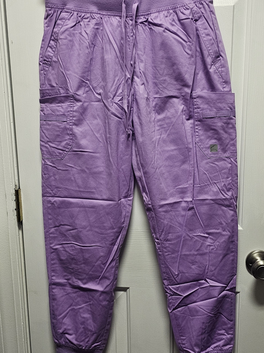 Butter Lavender Cargo Jogger Scrub Pants